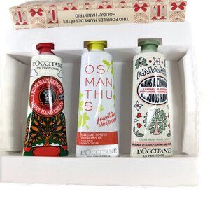 L'Occitane Limited Edition Festive 3-Piece Hand Cream Trio Gift Set NIB